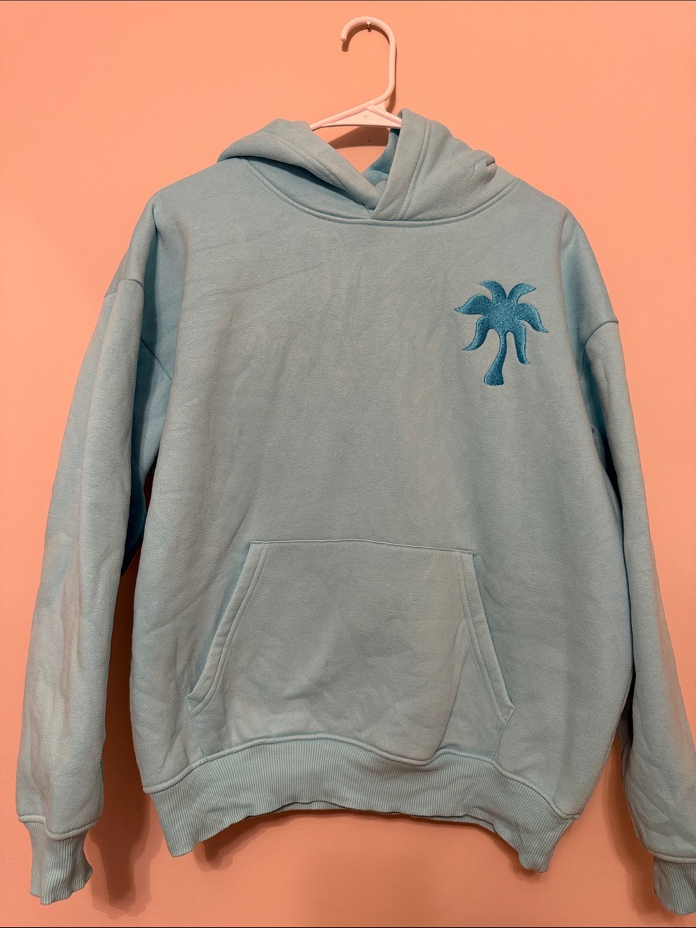 Pink Palm Puff Hoodie